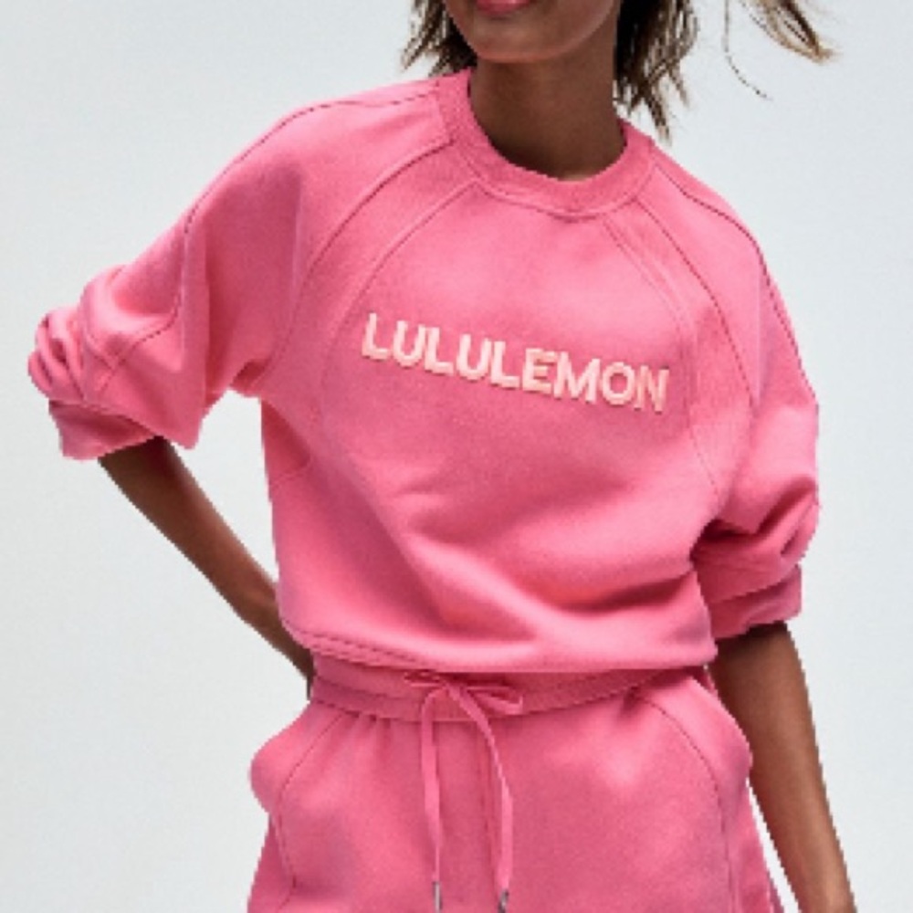 Lululemon Scuba Oversized Pullover in Sakura Pink